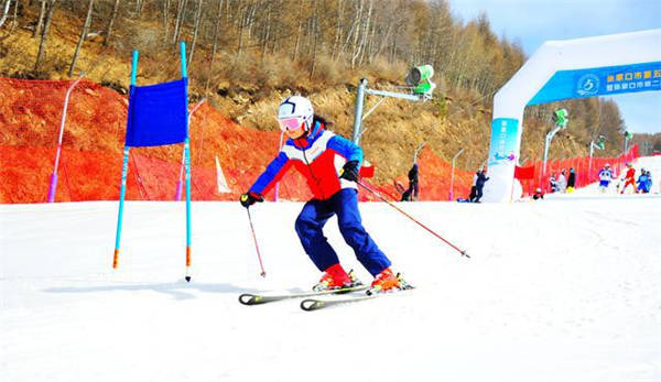 张家口市第五届学生冰雪运动会比赛现场 6